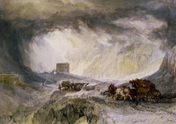 ジョセフ・マロード・ウィリアム・ターナー Painting - スニス山の通過 ロマンチックなターナー